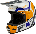 KINETIC SCRAP HELMET WHITE/ORANGE/BLUE/GREY