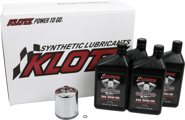 BASIC HARLEY DAVIDSON 4QT SYNTHETIC OIL CHANGE KIT | KH-105