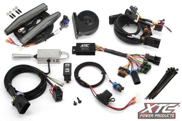 AUTO TURN SIGNAL KIT W/ BILLET LEVER AND FRONT DRL LIGHTS CAN | ATS-L-CAN-COM-DRL