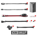Multi-color Motorcycle LED Accent Light Kit w/Remote Key Fob