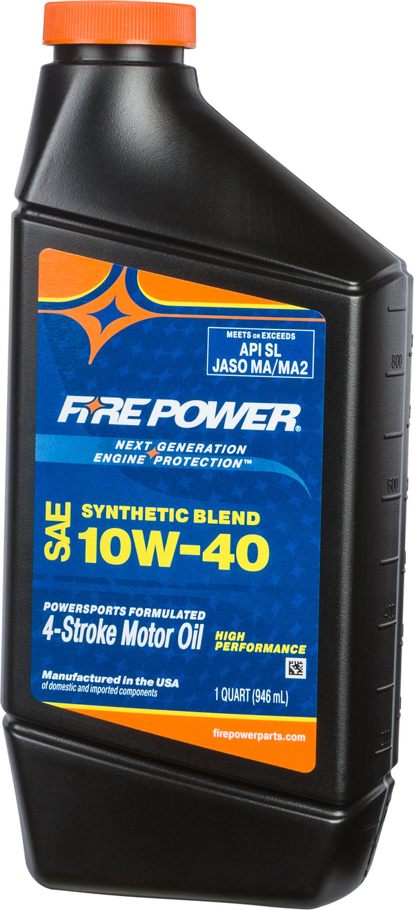 SYNTHETIC BLEND OIL 10W40 4T 1 QT (12/CASE  SOLD EA) | 196982