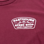 WEDGED TEE MAROON