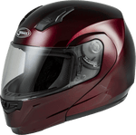 MD-04 MODULAR HELMET WINE RED 3X
