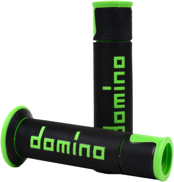 A450 ROAD RACING GRIPS BLACK/GREEN PAIR