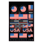USA STICKER SHEET | 40-90-120