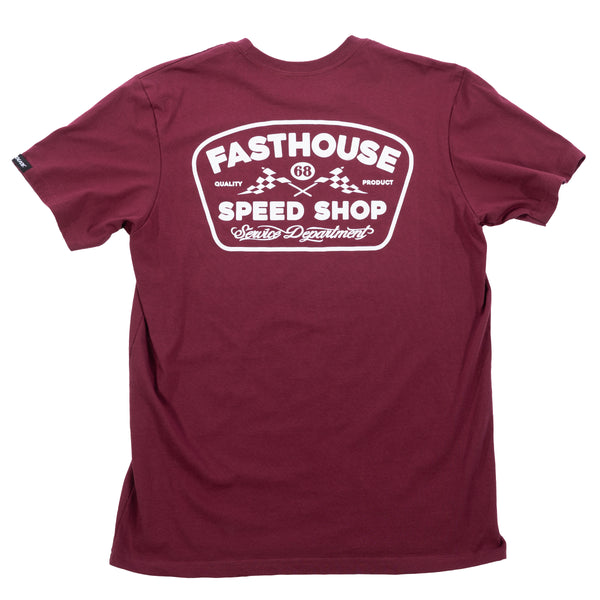 WEDGED TEE MAROON
