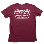 WEDGED TEE MAROON