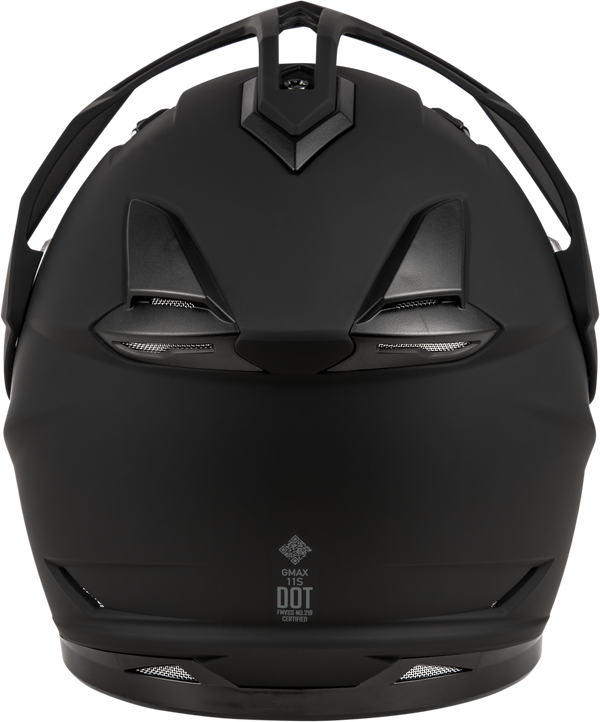 GM-11S SNOW HELMET W/ ELEC SHIELD MATTE BLACK 3X