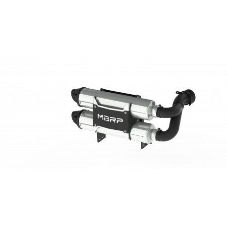 DUAL STACKED SLIP-ON SYSTEM W/ PERFORMANCE MUFFLER BLK TIP | AT-9208PT