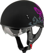 HH-65 CORVUS HELMET MATTE BLACK/PURPLE/GREY LG