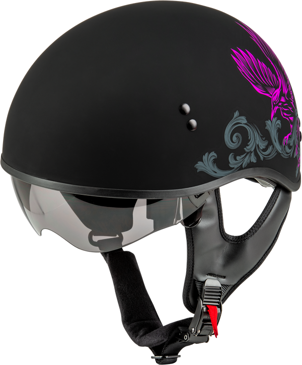 HH-65 CORVUS HELMET MATTE BLACK/PURPLE/GREY