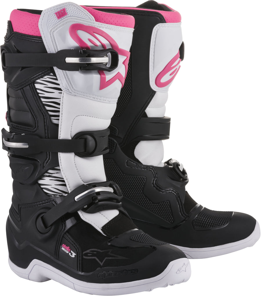 TECH 3 STELLA BOOTS BLACK/WHITE/PINK