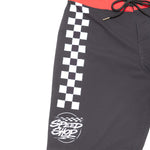 BURNER21 BORDSHRT BLK/RED