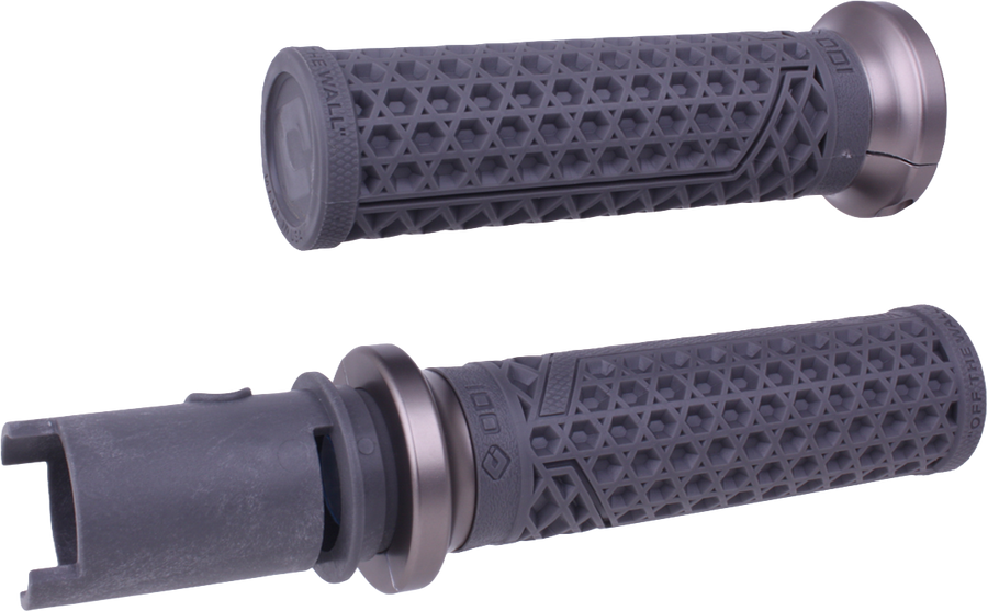 VAN'S LOCK-ON GRIPS GRAPHITE/GUN METAL CVO `23-24 | V31VHTCH-H