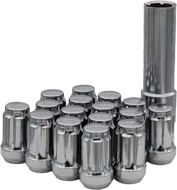 16/PK 12MM 1.25 TAPERED LUG NUTS 60 SPLINED