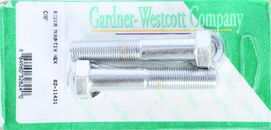 RISER BOLTS CHROME HEX CAP 1/2-20 X 2 3/4 FINE THREAD | 02-11431