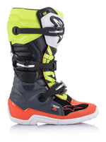 TECH 7S BOOTS DARK GREY/ RED FLUO/YELLOW FLUO SZ 04 | 2015017-9058-4