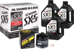 SXS OIL QUICK CHANGE KIT 10W50 WITH BLACK OIL FILTER | 90-219013-TXP