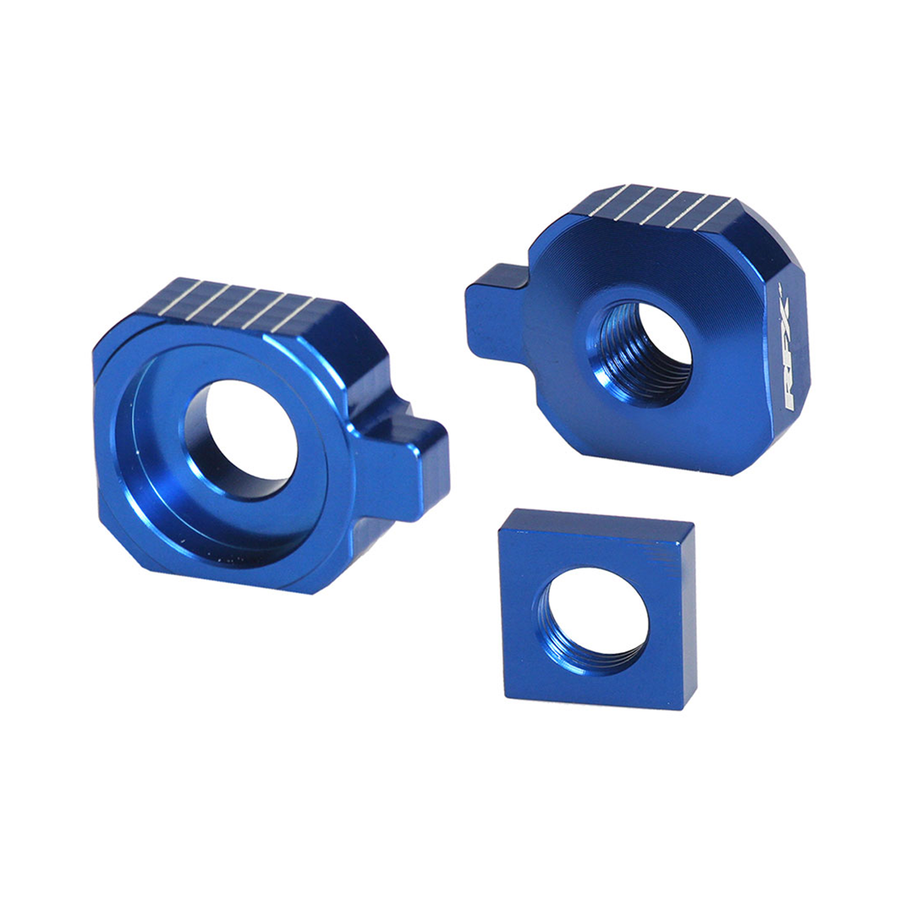 REAR AXLE BLOCKS BLUE HUSQ/KTM/GAS | FXAB 70400 99BU