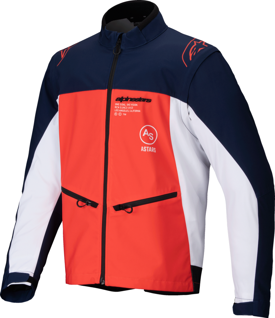 LITE-DURA SOFTSHELL JACKET NAVY/HOT ORANGE/WHITE 2X