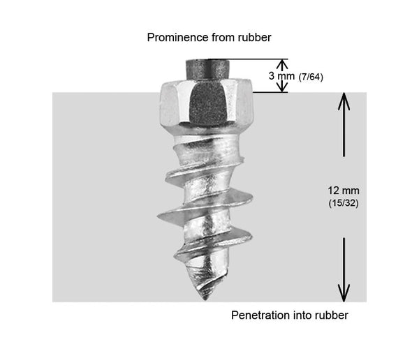 15MM STANDARD SCREW STUDS QTY 100 | ST-15100
