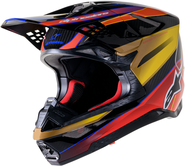 SUPERTECH S-M10 ERA HELMET GOLD YLW/RIO RED GLOSSY