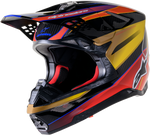 SUPERTECH S-M10 ERA HELMET GOLD YLW/RIO RED GLOSSY XS