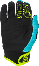 YOUTH F-16 GLOVES AQUA/BLACK/WHITE YXS | 379-913YXS
