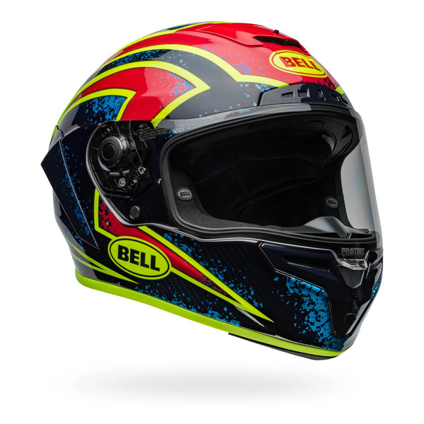 Bell Race Star DLX Flex - Xenon Gloss Blue/Retina