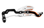 CRM WRAP AROUND HANDGUARDS 1-1/8" CLAMP - WHITE/ORANGE