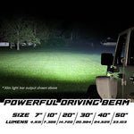 XKMAX 40" LIGHT BAR DUAL MODE WITH RGBW STRIP APP CONTROL