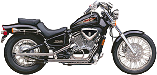 BLVD DRAG PIPES F/S CHROME HON VLX600 88-98 | 1261