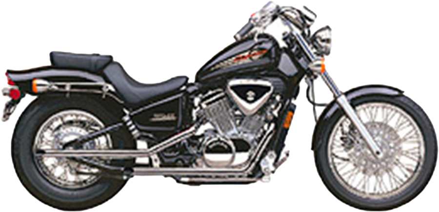 BLVD DRAG PIPES F/S CHROME HON VLX600 88-98 | 1261