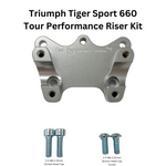 HANDLEBAR RISERS SILVER TRI