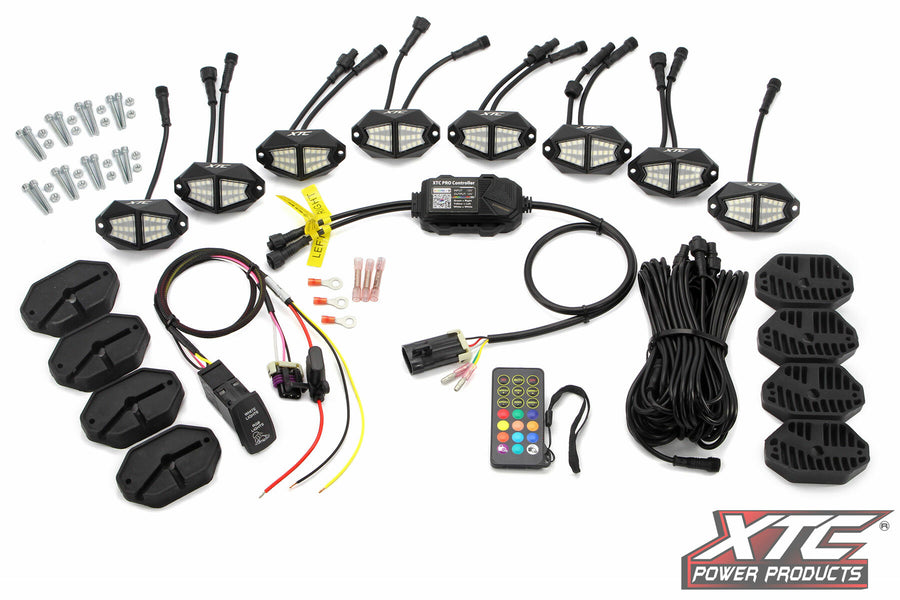 X-LITES ROCK LIGHT KIT RGB+W 8 LIGHTS | XLITE-8PODS-RGBW