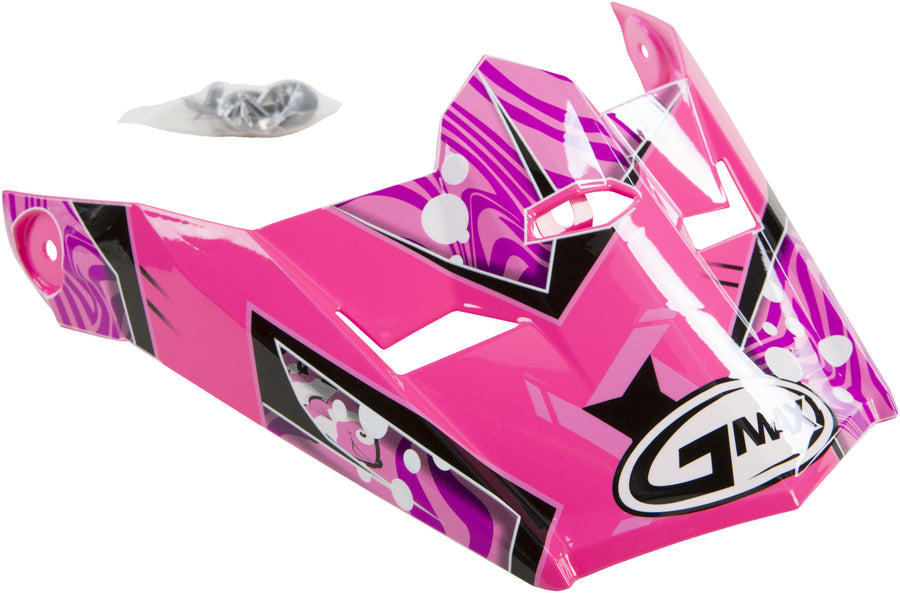 VISOR W/SCREWS HOOPER MX-46Y BLK/PNK/PURPLE YS-YL | G046862