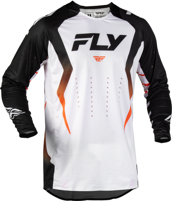 EVOLUTION DST BOLT JERSEY WHITE/BLACK/ORANGE