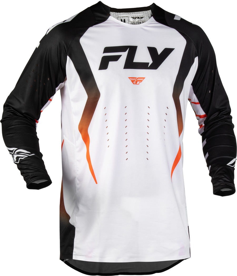 EVOLUTION DST BOLT JERSEY WHITE/BLACK/ORANGE