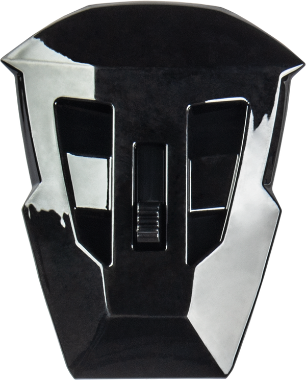 MD-74 MOUTH VENT W/SCREWS BLACK