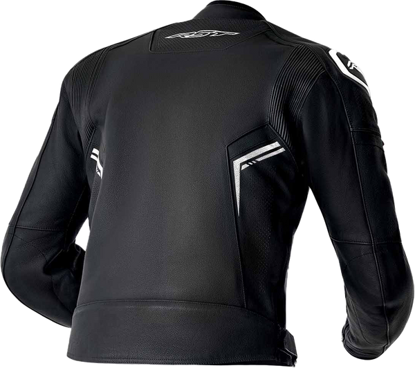 S1 D3O LEATHER JACKET BLK/WHI