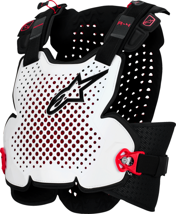 A-4 PLASMA CHEST PROTECTOR BLK/RED/WHT XL/2X | 6500526-132-XLX