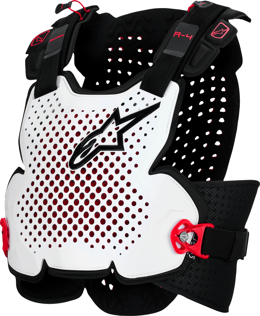 A-4 PLASMA CHEST PROTECTOR BLK/RED/WHT XL/2X | 6500526-132-XLX
