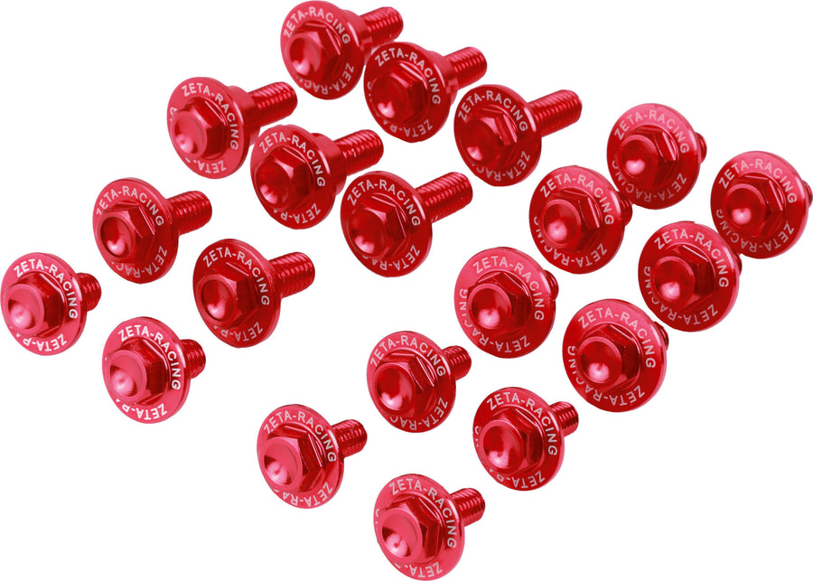 ALUMINUM BOLT KIT RED