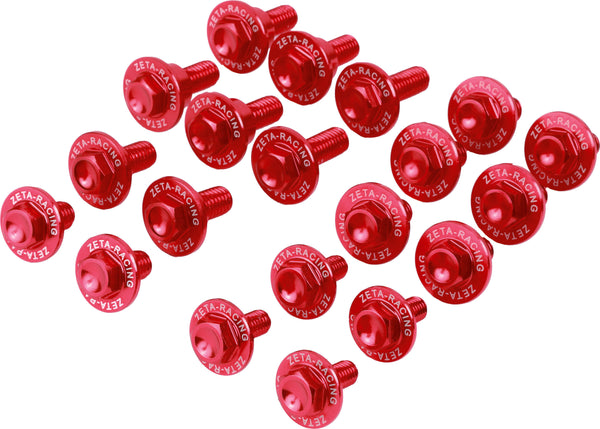 ALUMINUM BOLT KIT RED