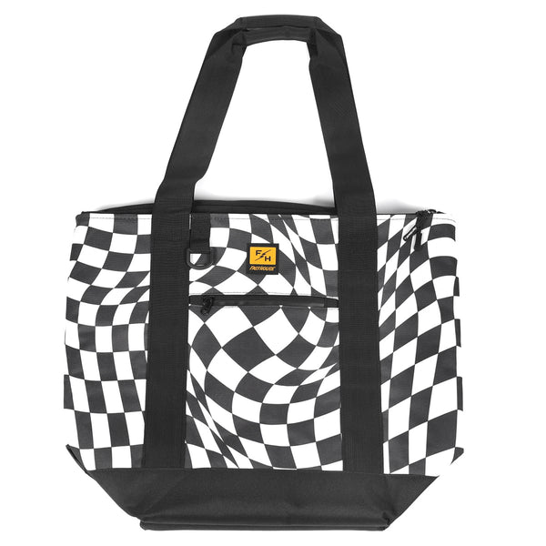 TRIP INSLT BCH TOTE BK/WT
