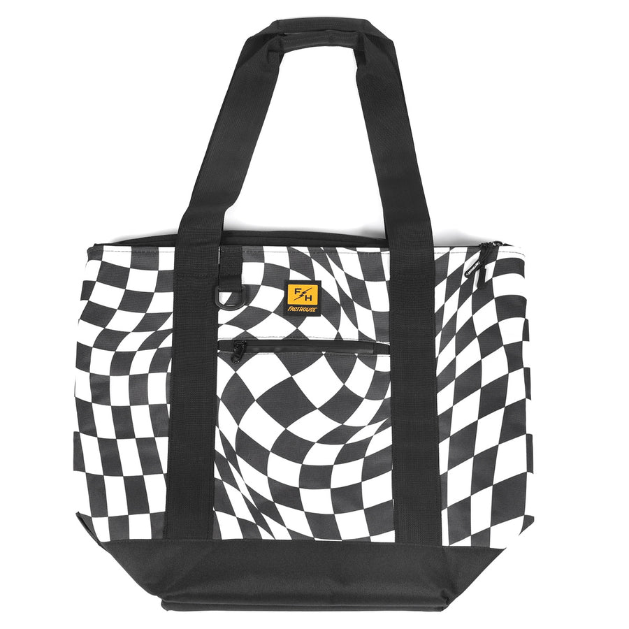 TRIP INSLT BCH TOTE BK/WT