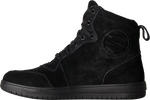 HITOP MOTO SNEAKER CE BOOT BLACK SUEDE  SZ 8