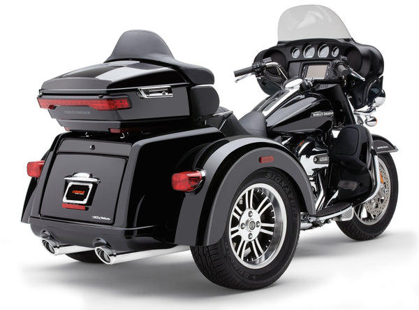 SLIP-ONS W/BILLET TIPS CHROME TRI-GLIDE 09-25 | 6301