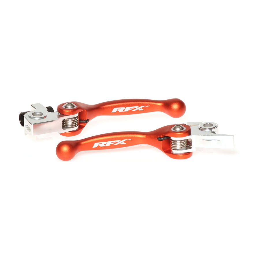 FLEXIBLE LEVER SET ORANGE KTM/HUSQ/GAS | FXFL 50600 55OR