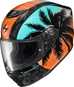 EXO-R330 FULL-FACE HELMET TUBBS LIGHT BLUE/ORANGE 2X